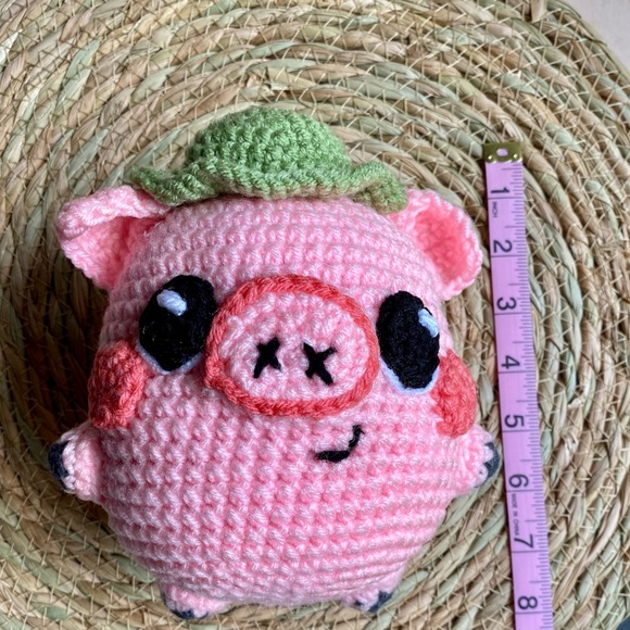 Penny the pig- Handmade Crochet Stuffed Toy - Picture 2 of 2
